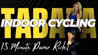 TABATA indoor cycling, 15 minute workout, peloton, spin class, virtual cycling, weight loss   HD 108