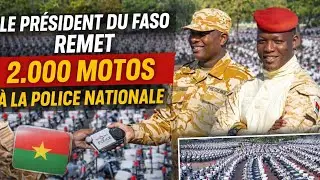 Sécurité renforcée : le Président du Faso remet 2.000 motos à la Police nationale 🇧🇫