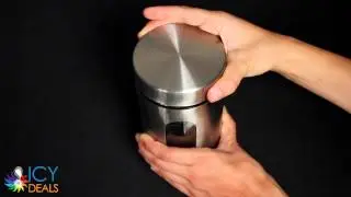 Stainless Steel Canisters 4 Piece Set (Vertical Hole)