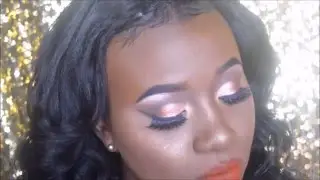 Morphe 350 Palette Tutorial-  Glowing Half Cut Crease **WOC Friendly