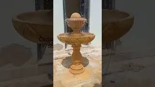 sandstone fountain #tranding #homedecor #wall #backyarddecor #shortvideo #home #artist #reelsvideo
