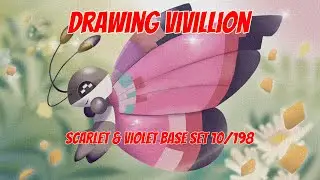 Drawing #Vivillion (Full Speedpaint) #Pok&eacute;Papi Learns How To Draw #Pok&eacute;monTCG Scartlet Violet Base