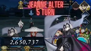 [FGO NA] Waxing Moon Chronicles CQ - Zanya Gensou - Jalter 5 Turn