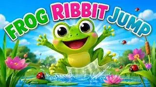 Frog Frog Ribbit Jump 🐸 | Fun Frog Dance + Kids Song | Learn & Move!