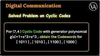 Solved Problem -1 | Cyclic Codes | Digital Communication |