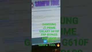 #SAMSUNG J7 PRiME #FRP #BYPASS // GALAXY SM-G610F #GOOGLE ACCOUNT #REMOVE ADB MOOD SamFw TOOL 2023 !