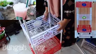 Membuat rak dari keranjang buah bekas