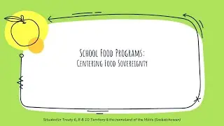 School Cooks Training Workshop: School Food Programs: Centering Food Sovereignty