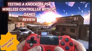 Testing Knockoff PS4 wireless Bluetooth controller on pc games #review #ps4controller #gaming