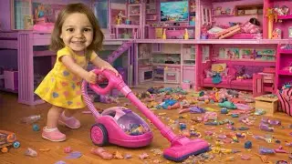 EYVAH😱 BARBİE EVİNİ KİM DAĞITTI? ASEL DURU &Ccedil;OK SİNİRLENDİ❗️#funny #toys #cute #barbie #doll #baby 