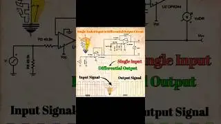 single input to differential output | Circuit design | operation amplifier