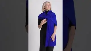 Sapphire Blue Cashmere Wrap