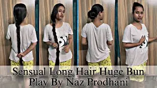 Sensual Long Hair Play | Passionate Braid Pulling, Bun Teasing & Erotic Hair Unleashing 🔥