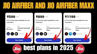 jio airfiber jio fiber maxx data plan 2025✅best offer #jiofiberjioairfiber 