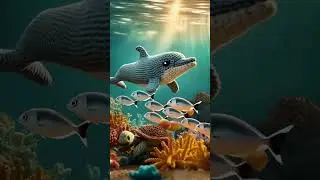 Adorable Crochet Dolphin&rsquo;s Underwater Adventure | Whimsical Ocean Journey #dolphin #crochet #shorts