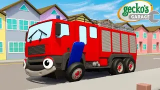 5 Little Fire Trucks | Gecko's Garage Songs｜Kids Songs｜Trucks for Kids