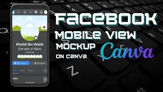 How to create Facebook mobile view mockup on Canva @pixelsicker