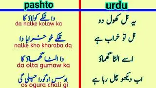 pashto speaking practice|how to speak pashto language|pashto through urdu