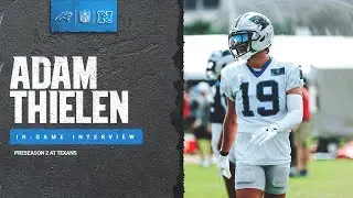 Adam Thielen in-game interview vs. the Houston Texans | Carolina Panthers