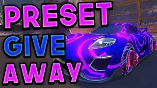 PINK AND COBALT PRESET GIVEAWAY (Rocket League)
