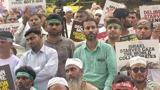 News Mx Tv is live! protest for Palestine at Jantar Mantar