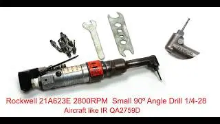 Rockwell 21A623E 2800RPM  Small 90&ordm; Angle Drill 1/4-28 Aircraft like IR QA2759D