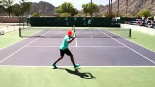 Jo-Wilfried Tsonga Practice 2016 BNP Paribas Open Indian Wells