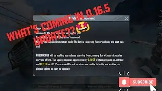 PUBG MOBILE 0.16.5 OFFICIAL PATCH NOTES ❣️| HOW TO UPDATE TO NEW VERSION| #PUBGMOBILE #NEWUPDATE