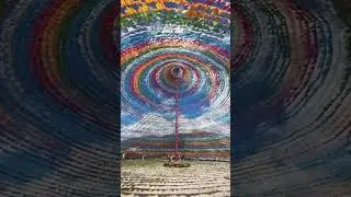 A Whirlwind of Color! 🌈🚩 #shorts  #colorfulart  #visualart