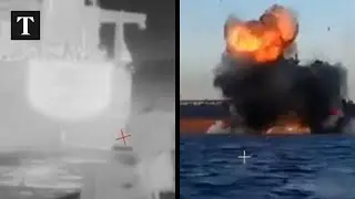 Ukraine Release Video Showing Attack On Russian Tankers