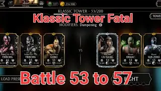 Mk Mobile Klassic Tower Fatal Battle 53, 54, 55, 56 and 57 #mortalkombat