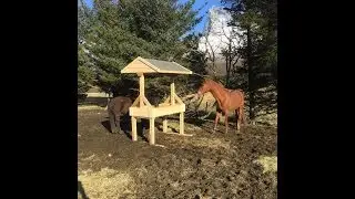 Building a horse hay feeder - Simple build