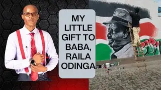 My Little Gift To Baba, Jakom. A wall Paint Art of Baba, Showing The Love We Have For Baba .