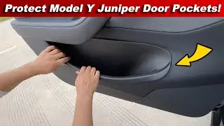 2026 Tesla Model Y Juniper Door Pocket Liners, Inserts, Storage Mats &ndash; Perfect Fit, Waterproof