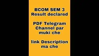S.y.b.com sem 3 Result declared 2021