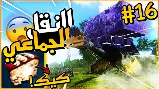 ارك موبايل سيرفر ارك تيوب/🔥النقل الجماعي😨🔥+صنعنا الكيك🧁#16