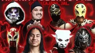 Arlequ&iacute;n A. Rey Plata, Mr. Brisa Jr, Andy B. vs Amperaje, Golden Fly Chris Carter, Halc&oacute;n Furia Jr.