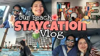 ISLAND🏝️ഇൽ ഒരു  2 Days💃I Our BEACH STAYCATION VLOG🙌🏻💕