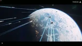 Star Citizen epic fleet formations when enter atmosphere