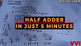 Half Adder || Most Important Question for Digital Logic BCA || BIM