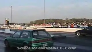 SSAM green EF civic Vs Black EG civic