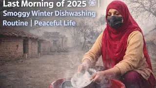 Last Morning of 2025 ❄️ | Smoggy Winter Dishwashing Routine | Peaceful Life