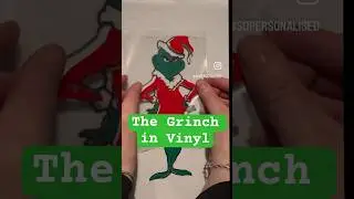 #handmade The Grinch. Mr Grinch in Vinyl. #handmadecraft #cricut #grinch #thegrinch