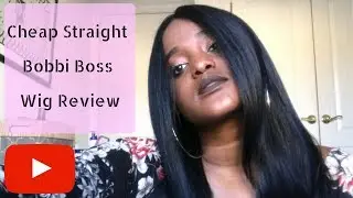 CHEAP $27 STRAIGHT BOBBI BOSS WIG REVIEW || HAIRSOFLY