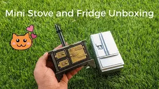 Unboxing Miniature Stove and Fridge | Miniature kitchen | miniature cooking | Mini Food Talkz