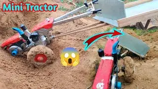 Mini Tractor Clay Transport The Sand To Fill The Shield,Mini Tractor DIY