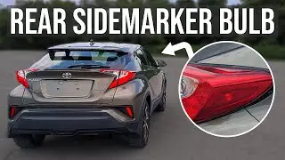 How to Replace Rear Parking / Side marker Light Bulb - Toyota C-HR (2018-2022)