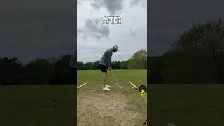 Steep ➡️ Shallow Swing Change 🔥🔥 #golflesson #golfcoach