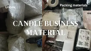 Unboxing of candle business materials// material and packings of our business🥰✌️//#unboxing #shorts 