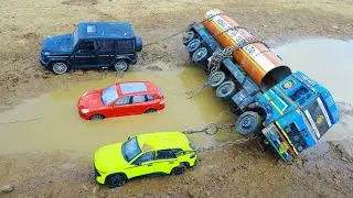 Scania G410 Dump Truck BharatBenz OIL Tanker Accident Mud Pulling GWagon BMW Ferrari Car JCB ? CSToy